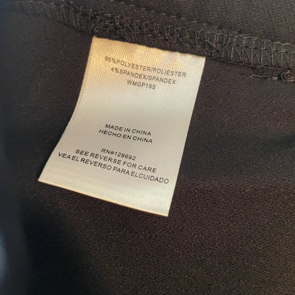 NWT Black High Rise Wide Leg Trouser Pants - Picture 7 of 8